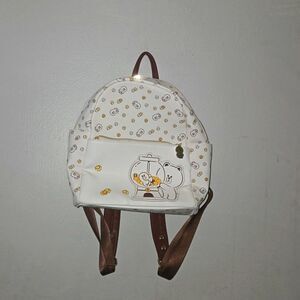 Boxlunch Line Friends Sally and Brown backpack Brown accent w/ gold hardware